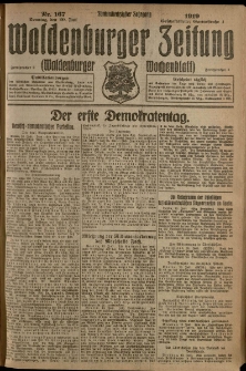 Waldenburger Zeitung, Jg. 65, 1919, nr 167