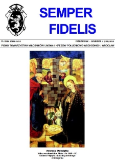 Semper Fidelis : pismo Towarzystwa Miłośników Lwowa i Kresów Południowo-Wschodnich, 2016, nr 4 (144)