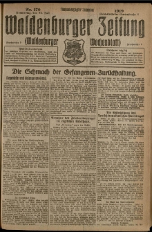 Waldenburger Zeitung, Jg. 65, 1919, nr 170