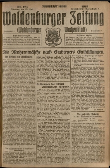 Waldenburger Zeitung, Jg. 65, 1919, nr 174