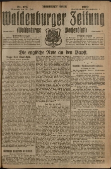 Waldenburger Zeitung, Jg. 65, 1919, nr 175