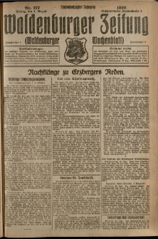 Waldenburger Zeitung, Jg. 65, 1919, nr 177