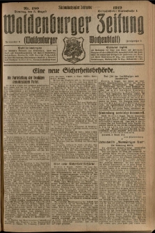 Waldenburger Zeitung, Jg. 65, 1919, nr 180