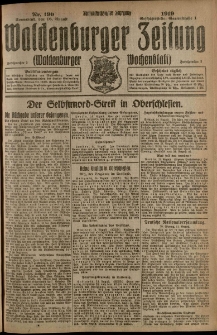 Waldenburger Zeitung, Jg. 65, 1919, nr 190