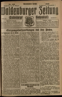 Waldenburger Zeitung, Jg. 65, 1919, nr 196