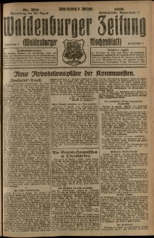 Waldenburger Zeitung, Jg. 65, 1919, nr 200