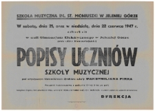 Popisy uczni&oacute;w szkoły muzycznej