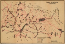 Mapka turystyczna Karkonoszy