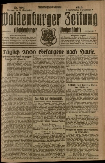 Waldenburger Zeitung, Jg. 65, 1919, nr 204