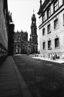 Drezno - Katedra św. Trójcy i Langer Gang [Dokument ikonograficzny]