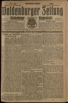 Waldenburger Zeitung, Jg. 65, 1919, nr 217