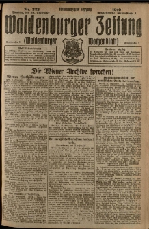 Waldenburger Zeitung, Jg. 65, 1919, nr 222