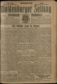 Waldenburger Zeitung, Jg. 65, 1919, nr 223