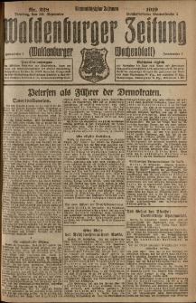 Waldenburger Zeitung, Jg. 65, 1919, nr 228
