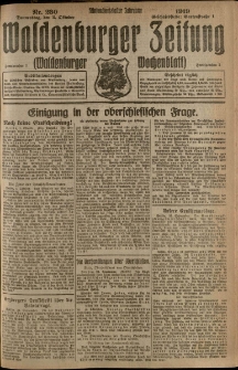 Waldenburger Zeitung, Jg. 65, 1919, nr 230