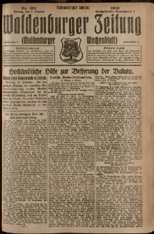 Waldenburger Zeitung, Jg. 65, 1919, nr 231