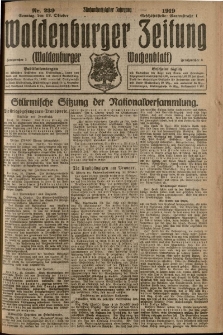 Waldenburger Zeitung, Jg. 65, 1919, nr 239