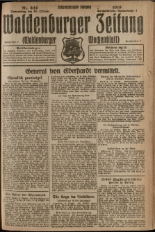 Waldenburger Zeitung, Jg. 65, 1919, nr 242