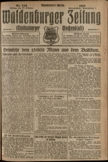 Waldenburger Zeitung, Jg. 65, 1919, nr 243