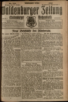 Waldenburger Zeitung, Jg. 65, 1919, nr 245