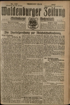 Waldenburger Zeitung, Jg. 65, 1919, nr 247