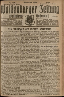 Waldenburger Zeitung, Jg. 65, 1919, nr 250