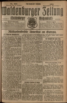 Waldenburger Zeitung, Jg. 65, 1919, nr 252