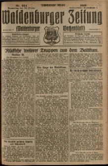 Waldenburger Zeitung, Jg. 65, 1919, nr 254