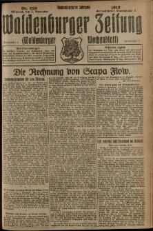 Waldenburger Zeitung, Jg. 65, 1919, nr 259