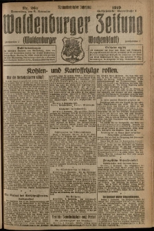 Waldenburger Zeitung, Jg. 65, 1919, nr 260