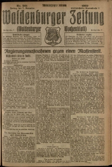 Waldenburger Zeitung, Jg. 65, 1919, nr 261