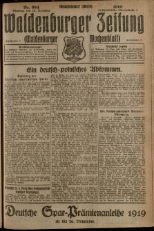 Waldenburger Zeitung, Jg. 65, 1919, nr 264