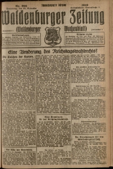 Waldenburger Zeitung, Jg. 65, 1919, nr 266