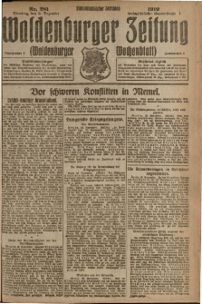 Waldenburger Zeitung, Jg. 65, 1919, nr 281