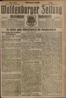 Waldenburger Zeitung, Jg. 65, 1919, nr 284
