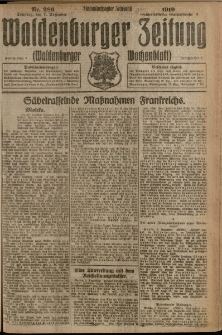 Waldenburger Zeitung, Jg. 65, 1919, nr 286
