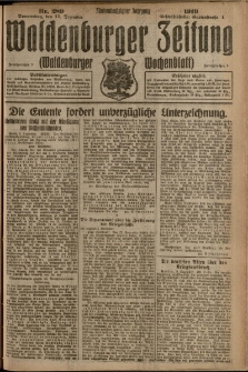Waldenburger Zeitung, Jg. 65, 1919, nr 289