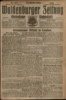 Waldenburger Zeitung, Jg. 65, 1919, nr 293