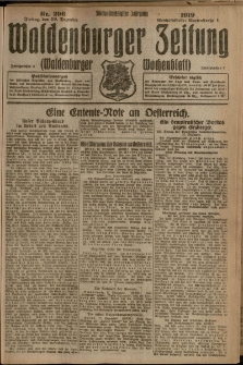 Waldenburger Zeitung, Jg. 65, 1919, nr 296