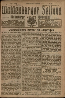 Waldenburger Zeitung, Jg. 65, 1919, nr 298