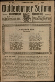 Waldenburger Zeitung, Jg. 65, 1919, nr 301