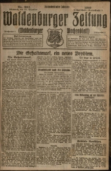 Waldenburger Zeitung, Jg. 65, 1919, nr 304