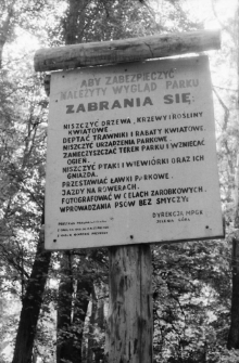 Cieplice - tablica informacyjna w Parku Zdrojowym [Dokument ikonograficzny]