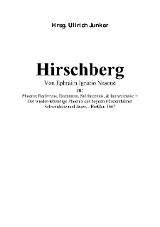 Hirschberg Von Ephraim Ignatio Nasone in [Dokument elektroniczny]