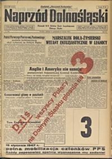 Naprzód Dolnośląski : dziennik W[ojewódzkiego] K[omitetu] Polskiej Partii Socjalistycznej Dolnego Śląska, 1947, nr 15 [19-20.01]