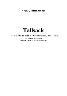 Tallsack– warmboader (warmbrunner) Dollsâk [Dokument elektroniczny]