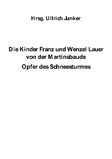 Die Kinder Franz und Wenzel Lauer von der Martinsbaud [Dokument elektroniczny]