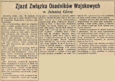 Zjazd Związku Osadników Wojskowych w Jeleniej Górze