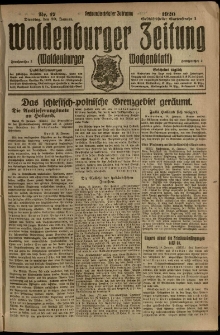 Waldenburger Zeitung, Jg. 66, 1920, nr 17