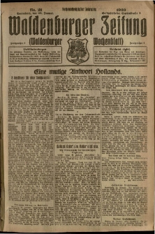 Waldenburger Zeitung, Jg. 66, 1920, nr 21